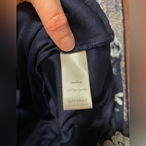 Arissa Embroidered Maxi Skirt in Navy - Picture 10 of 14